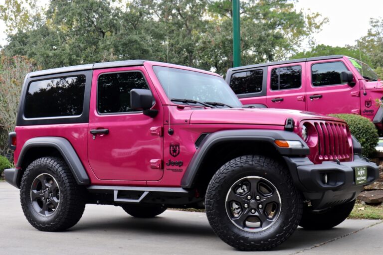 2 Door Pink Jeep Wrangler