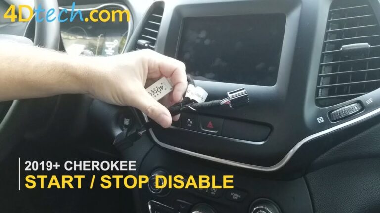 2019 Jeep Cherokee Auto Start Stop Disable