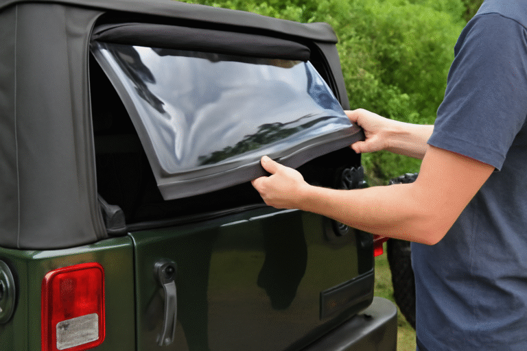 How to Easily Open Your Jeep Wrangler Soft Top Back Window