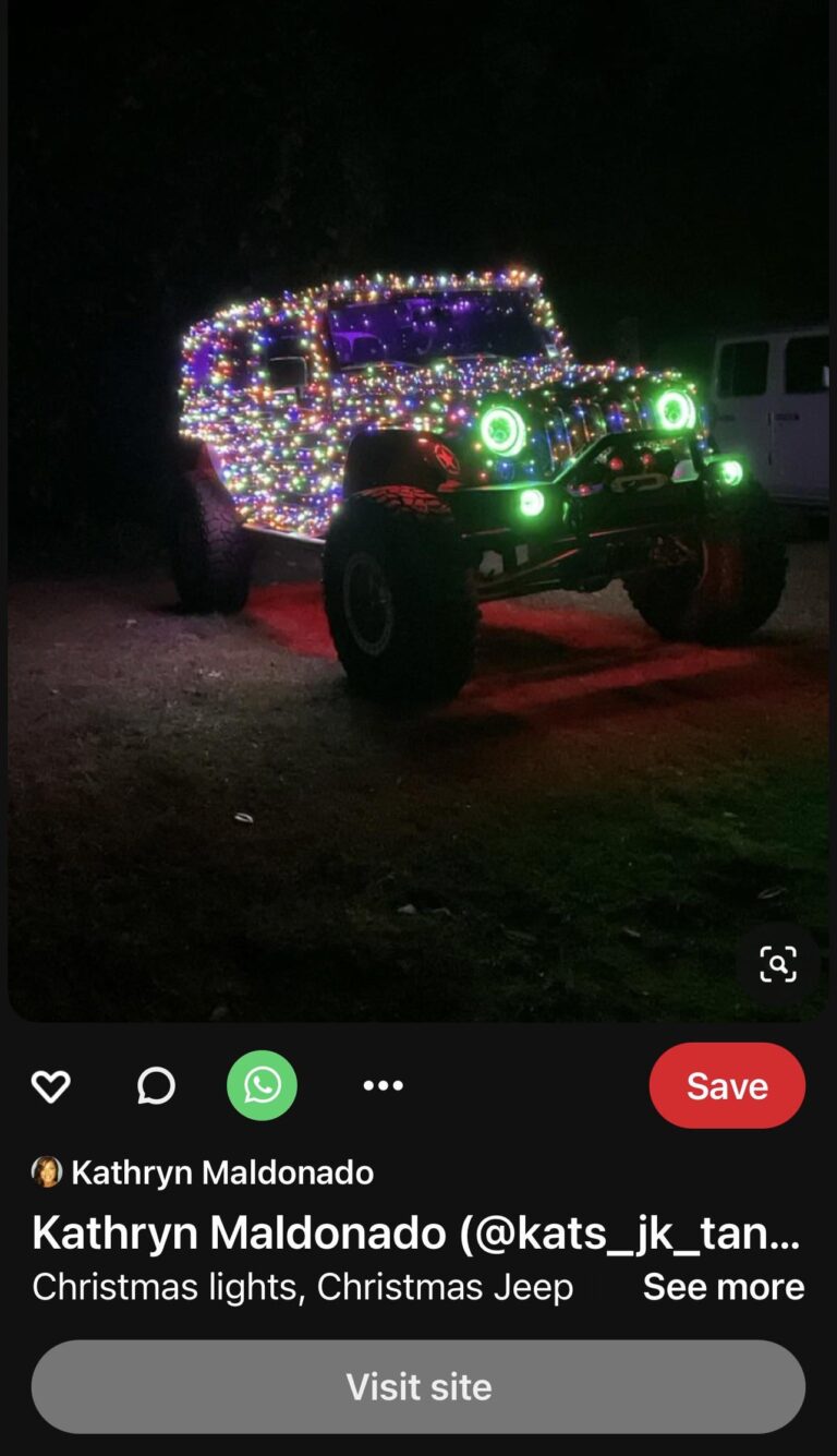 Christmas Lights for Jeep Wrangler