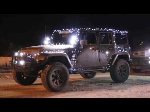 Christmas Lights on Jeep Wrangler