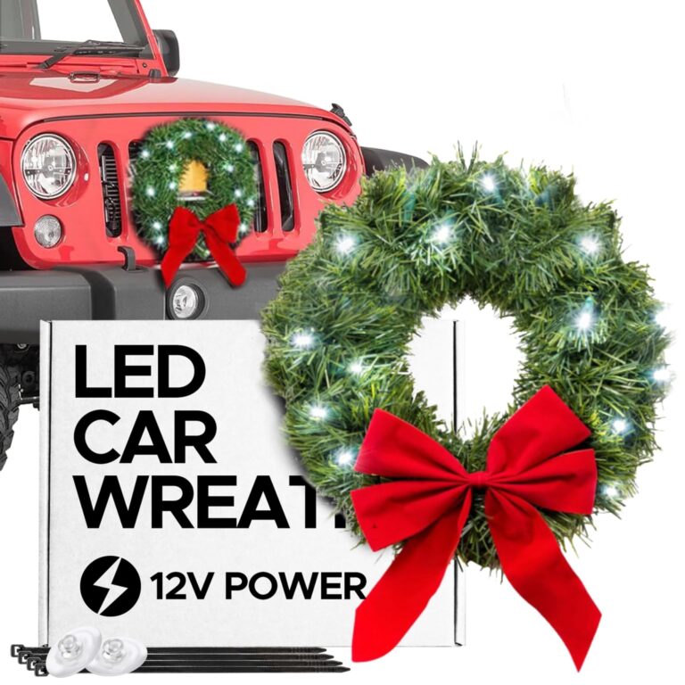 Christmas Wreath for Jeep Wrangler