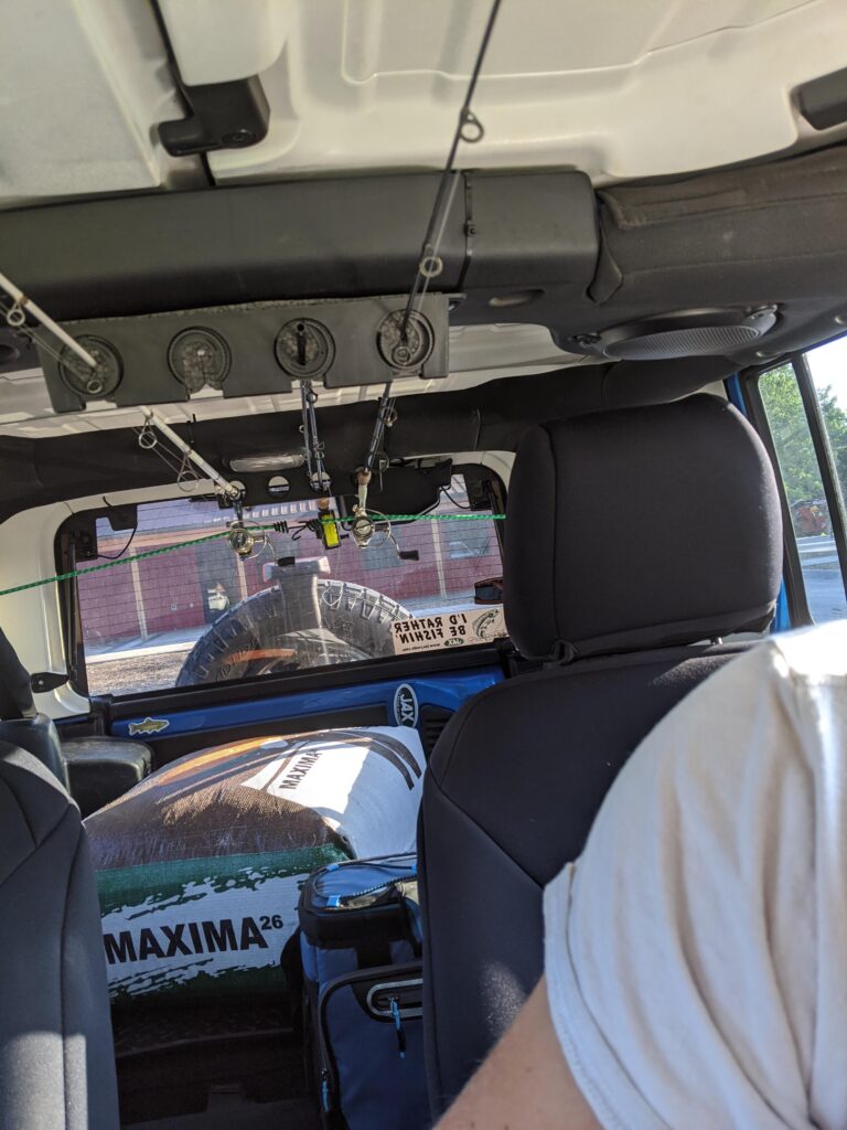 Fishing Rod Rack for Jeep Wrangler