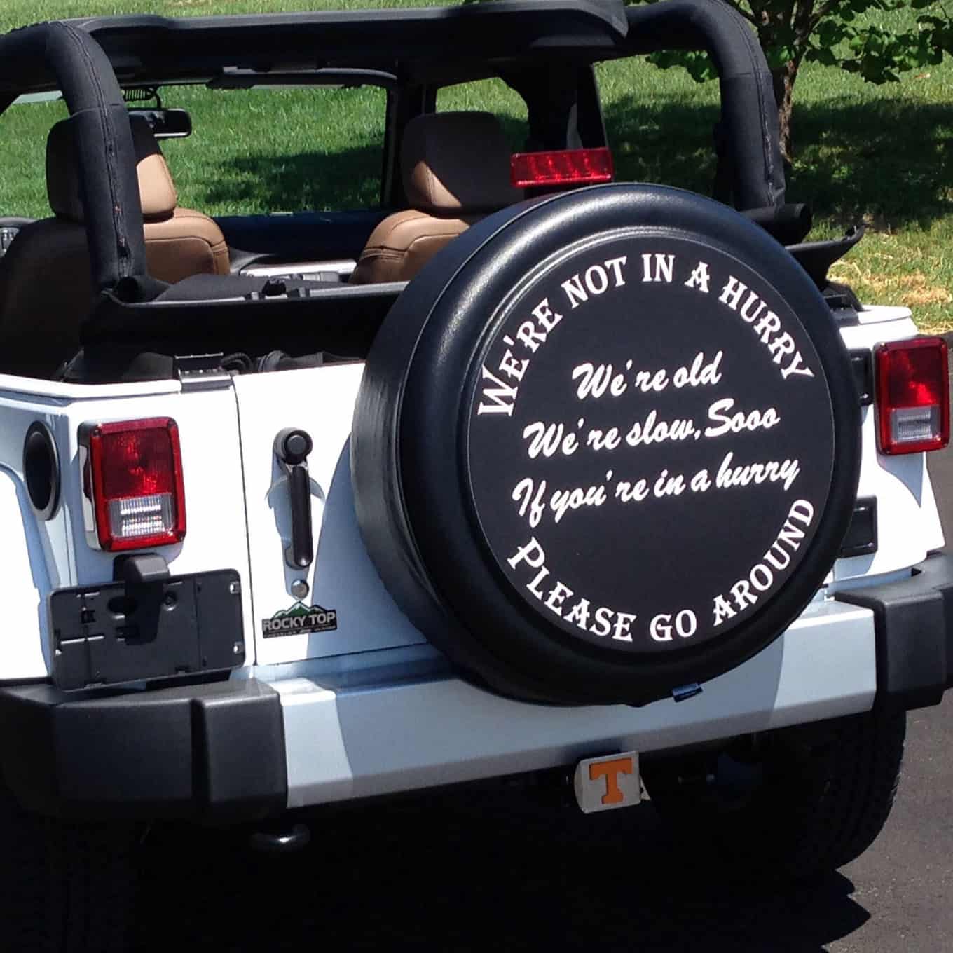 Funny Jeep Spare Tire Covers: Adding Humor to Your Ride