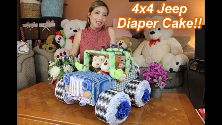 How to Make a Jeep Diaper Cake