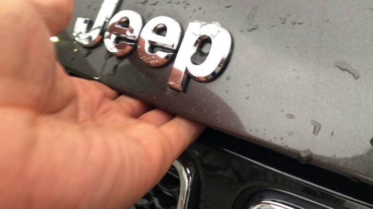 How to Open Jeep Compass Hood