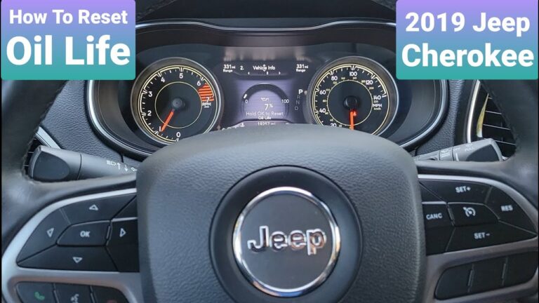 How to Reset Jeep Cherokee Oil Change