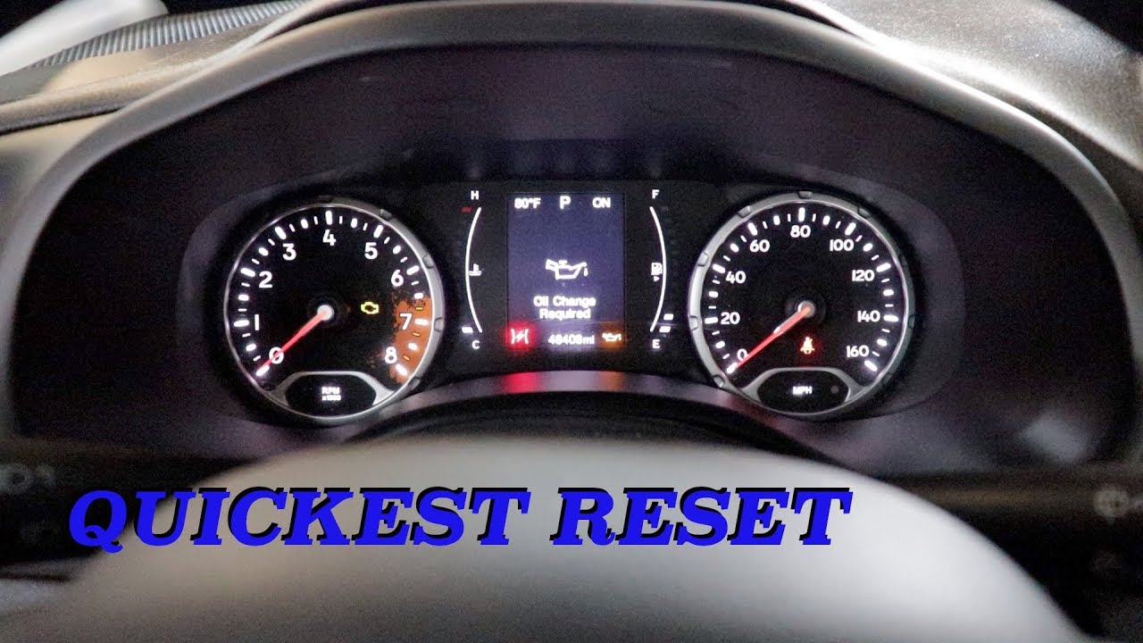 How to Reset Oil Change Light on Jeep Renegade