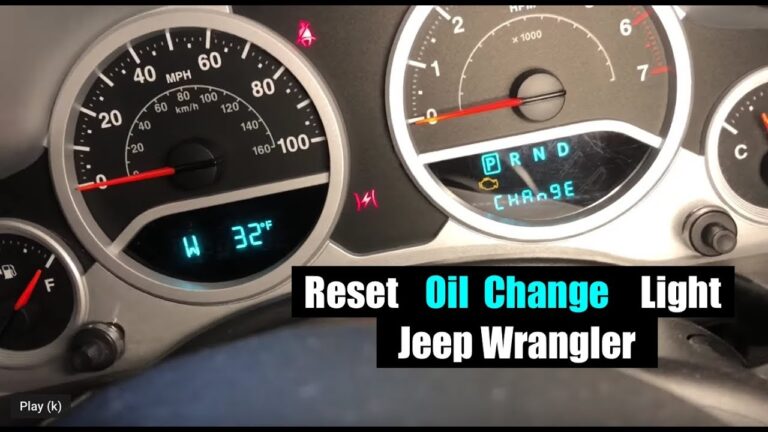 How to Reset Oil Life 2014 Jeep Wrangler