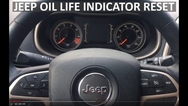 How to Reset Oil Life on Jeep Cherokee 2015