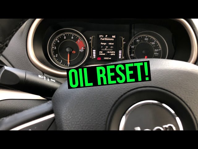 How to Reset Oil Life on Jeep Cherokee 2018