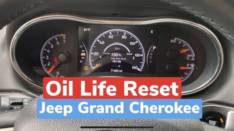 How to Reset Oil Life on Jeep Grand Cherokee 2014