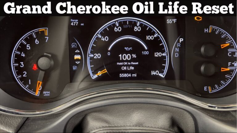 How to Reset Oil Life on Jeep Grand Cherokee