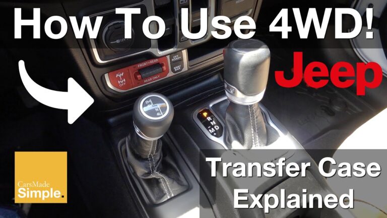 How to Shift Jeep Wrangler into 4Wd