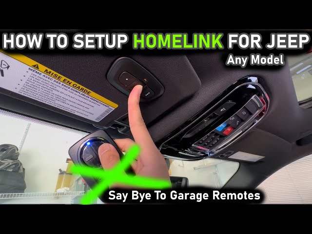 Jeep Grand Cherokee Garage Door Opener Programming: Step-by-Step Guide