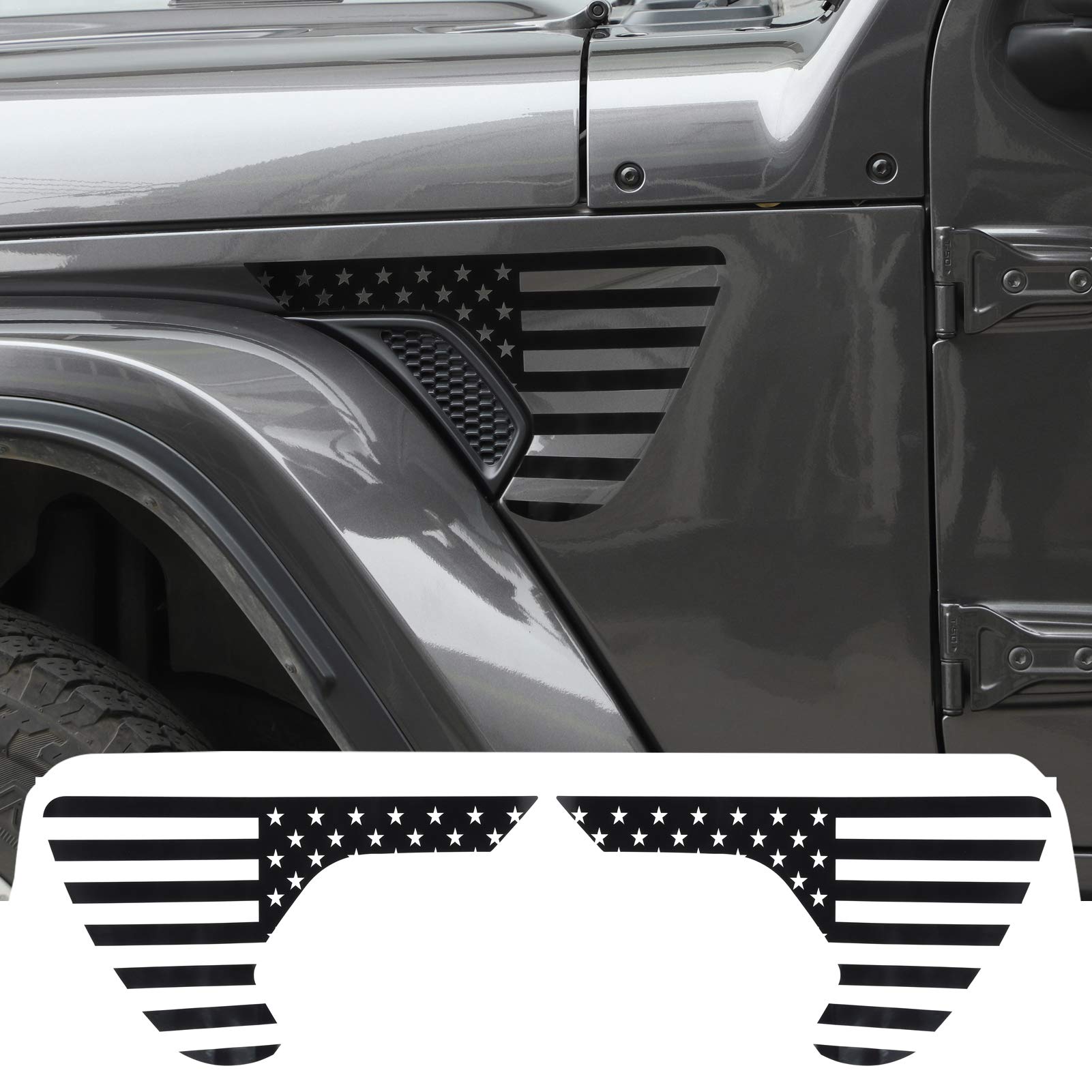Jeep Wrangler American Flag Decal
