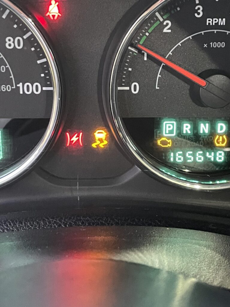 Lightning Bolt in Parentheses Jeep