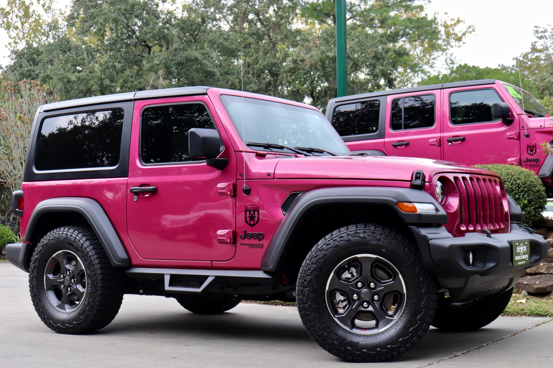 Pink Jeep Wrangler 2 Door