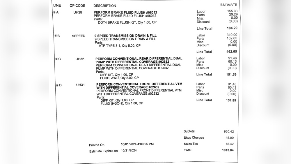 How Much Does a Transmission Flush Cost at a Dealership