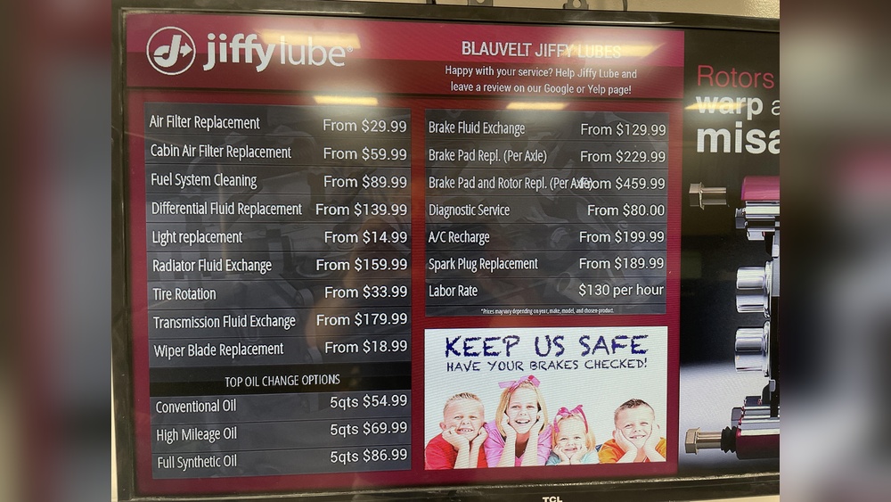 How Much Does Jiffy Lube Charge for Headlight Replacement