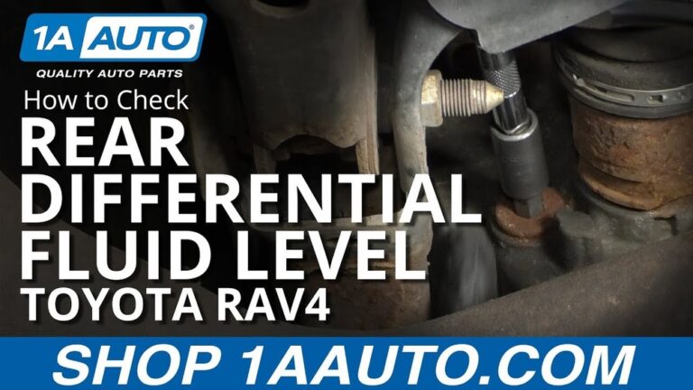 How to Change Direrential Fluid on 2013 Toyota Rav 4