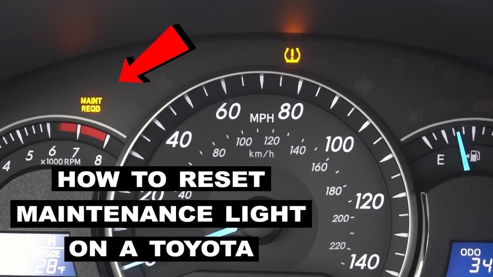 How to Turn off Maintenance Light on Toyota Camry 2014