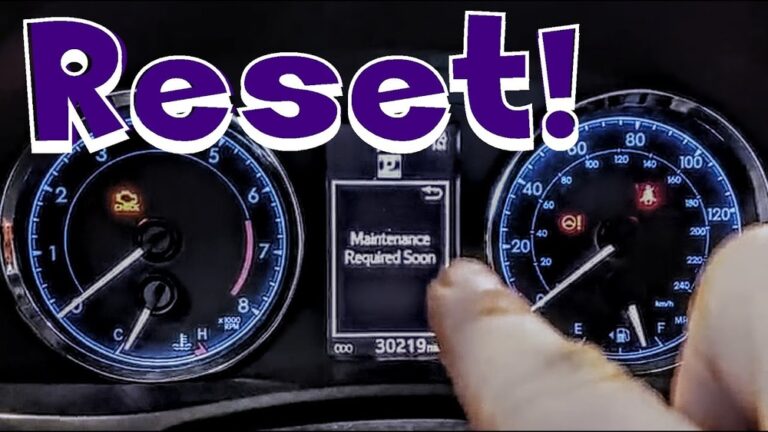 How to Turn off Maintenance Required Light Toyota Corolla