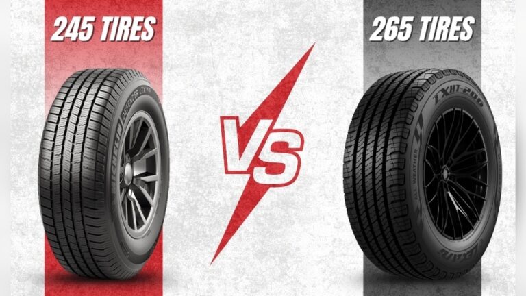 What'S the Difference between a 245 And a 265 Tire