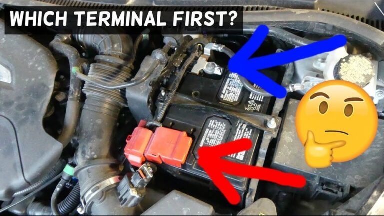 When Disconnecting a Car Battery Which Terminal First