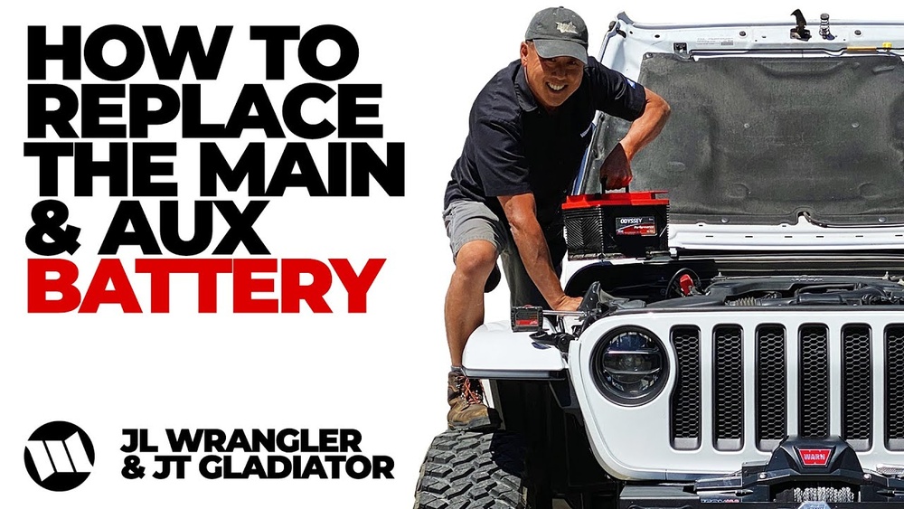 Where is the Auxiliary Battery on a 2021 Jeep Wrangler