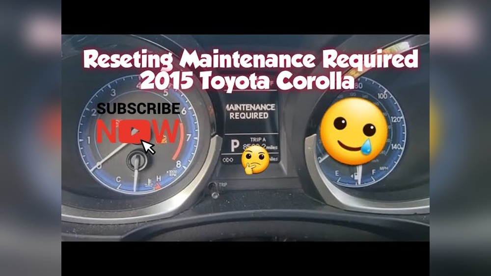 How to Reset 2015 Toyota Corolla Maintenance Light
